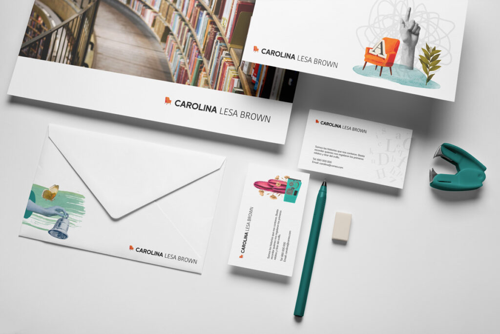 Diseño de identidad Carolina Lesa Brown