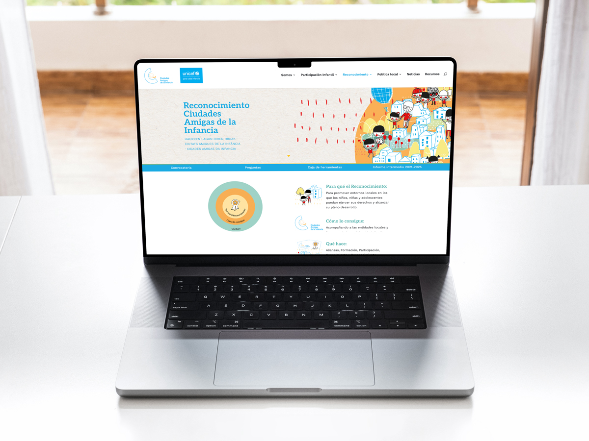 Ejemplo de aplicación de Identidad de la Escuela de emprendedoras Juana Millán en diferentes materiales: Bolsa de tela, triptico, tarjetas de visita, acreditación, sobre, díptico